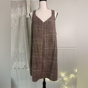 NWOT Plaid Sleeveless Dress